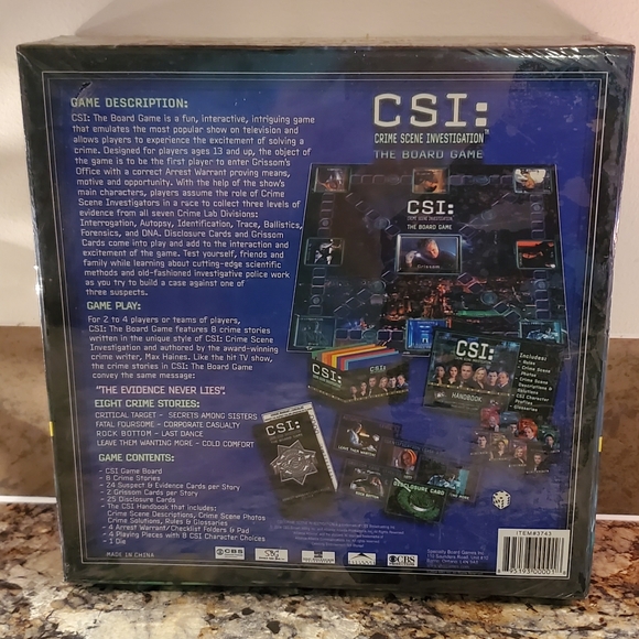 CSI: Crime Scene Investigation The Board Game - Picture 2 of 2